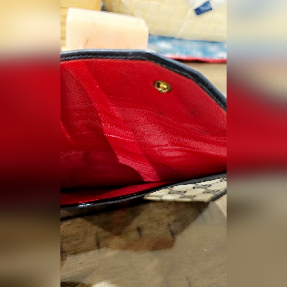 Authentic Gucci Monogram Vintage Wallet , GG Supreme Canvas - Picture 4 of 9